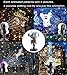 AIDERLY Christmas Halloween Music 8 Patterns Snow Projector LED Lights Indoor Outdoor Animated Rotating Snowfall Light with Remote for Landscape Xmas Decorations Stage Holiday Wedding Birthday Party