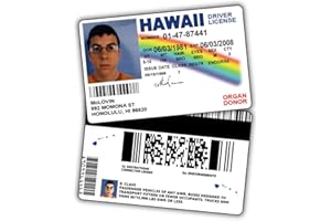 MIAMI GRAPHIC SOLUTIONS Pack of 3 McLovin ID Driver License Superbad/Prank Items/Fake ID License/Double Sided/Great Complement for Costumes/Professional Quality: Funny Car Accesories/Funny Things