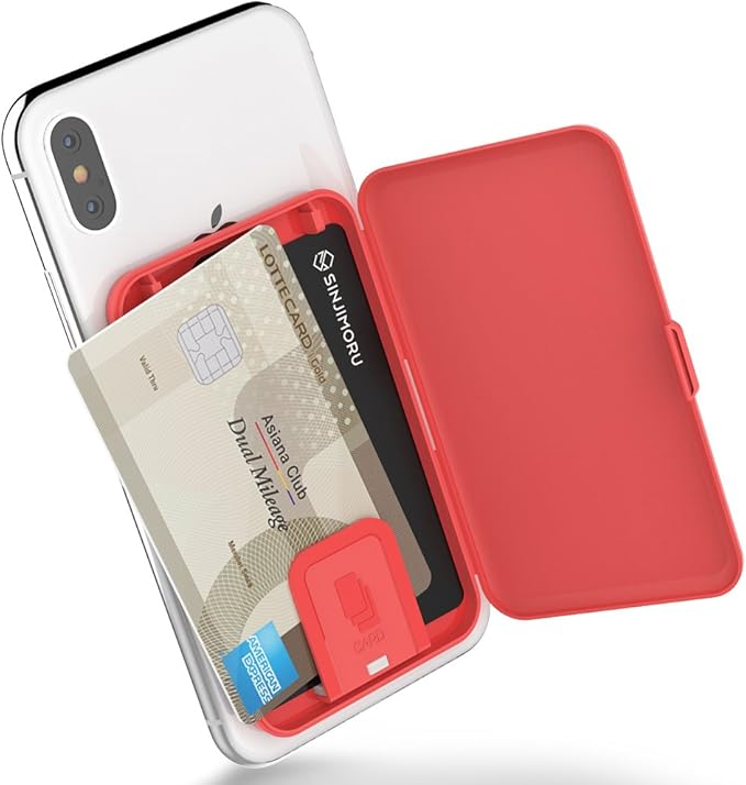 Sinjimoru Phone Card Holder Stickon Phone Card Case, Phone Wallet