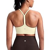 HeyNuts to Freest Womens Y Back Sports Bra, Spaghetti Strap Racerback Low Impact Workout Yoga Tops Padded A-C Cups *Updated