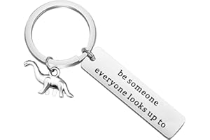 Gzrlyf Brontosaurus Keychain Be Someone Everyone Looks up to Funny Dinosaur Gifts for Dinosaur Lovers