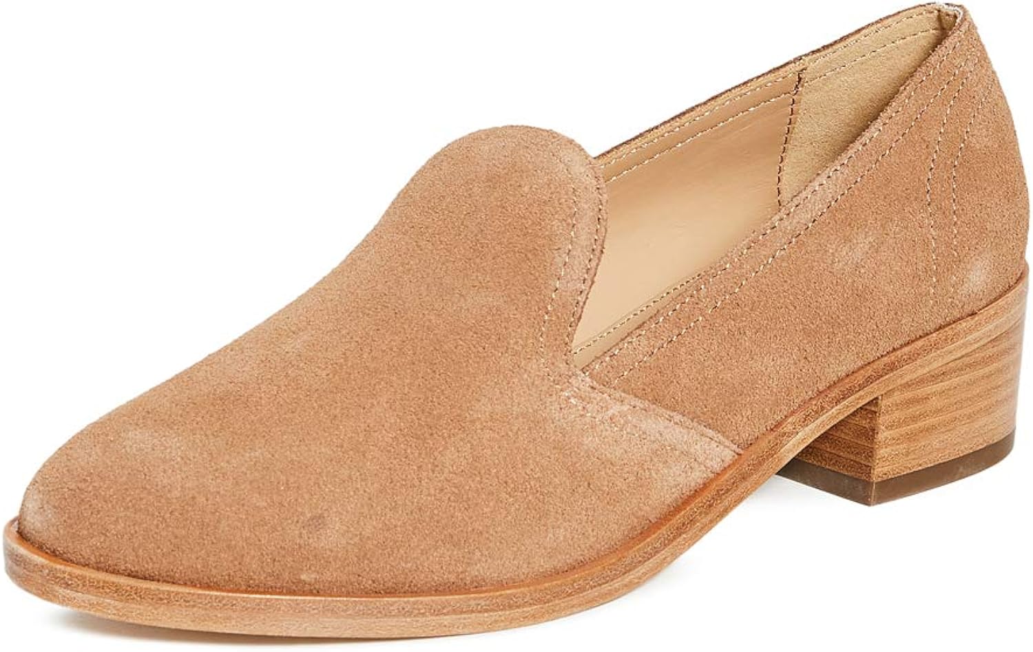 womens loafers with block heel