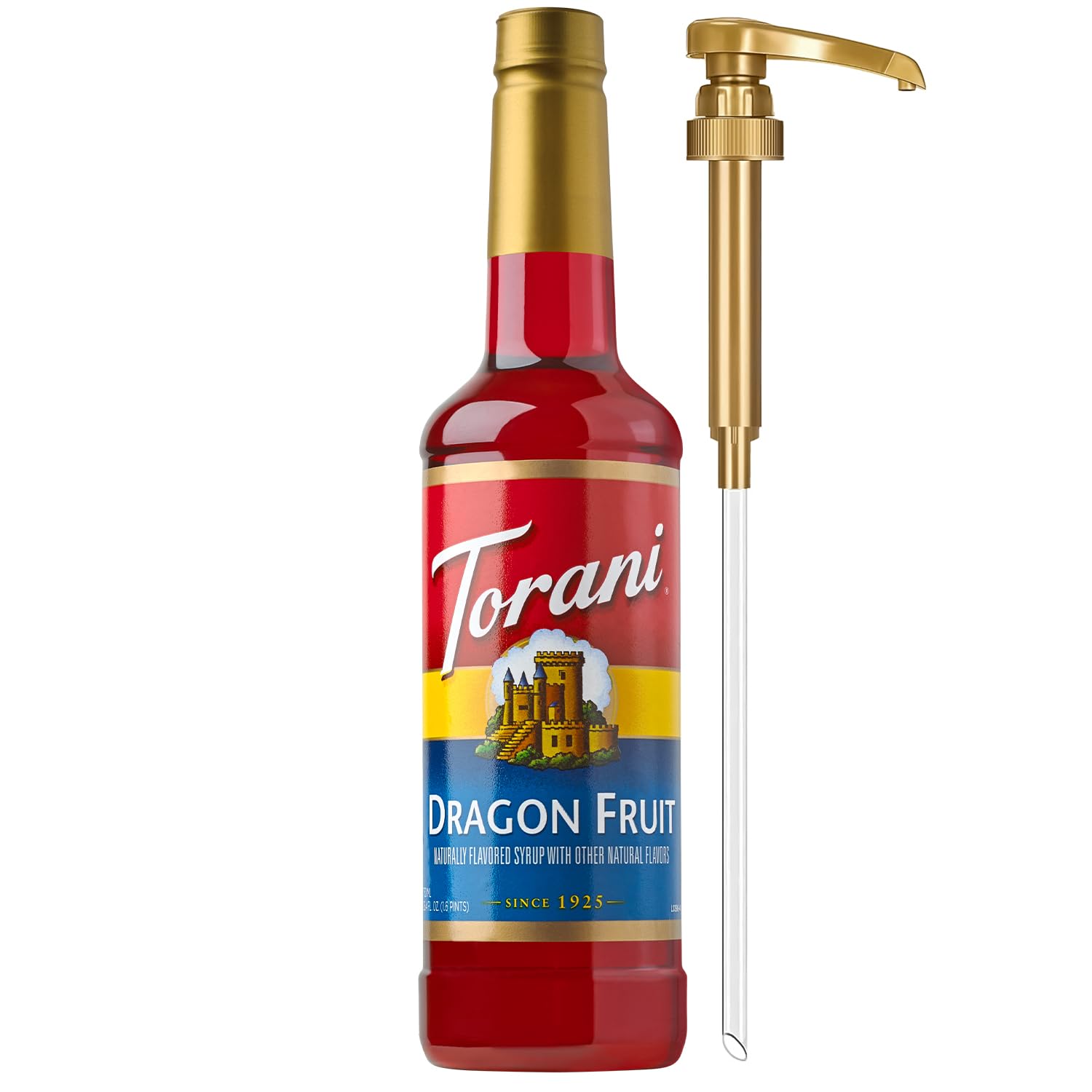 Torani Dragon Fruit Syrup for Drinks, Flavoring for