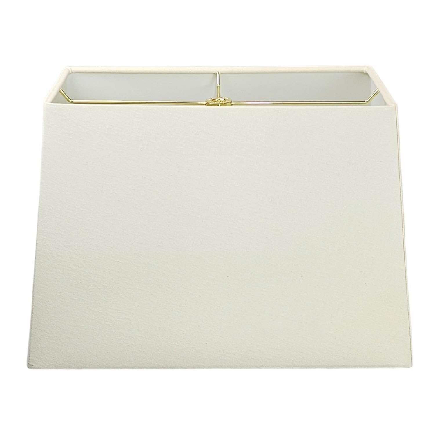 Royal Designs, Inc. Rectangle Hardback Lamp Shade, HB-613-18LNEG, Linen Eggshell, (8 x 16) x (10 x 18) x 12