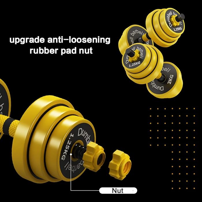Image 8 - DDFE Adjustable Dumbbell Barbell Lifting Set 40.4lb New Dumbbell Barbell Set for Men,Women,Beginners,Home with Four 4lb. Four 2.8lb.Four 3.3lb.Weights, 2 Dumbbell Bars,1 Barbell Connecting Rod