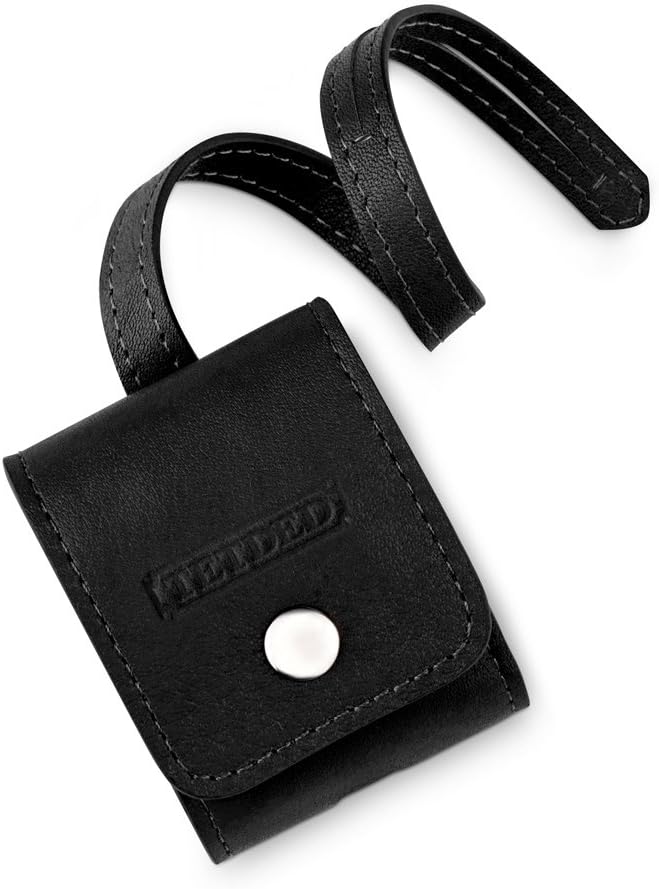 TETDED Premium Leather Case for Apple Airpods, Leather Pouch, Prestige Black