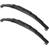 Youxmoto Pair of Trailer Leaf Spring 4 Leaf Double Eye, 1750lbs Cap for 3500lbs Axle, 25-1/4" L, 1-3/4" Width, 9/16 Eye I.D (2 Bushings), Fits for SW4B