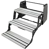 Lippert Components 432696 Alumi-Tread Triple Manual Step , Black