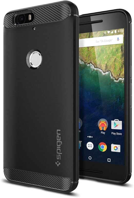 Amazon Spigen スマホケース Nexus 6p ケース 対応 Tpu 米軍mil規格取得 マット仕上げ カプセル ウルトラ ラギッド Sgp ブラック ケース カバー 通販