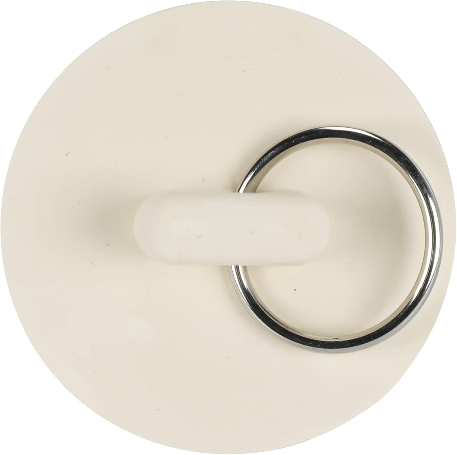 Danco 1-1/2 inch Rubber Drain Stopper, White, Carded, 80227 - Drain Catches - 