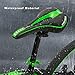 OUTERDO Bike Saddle Mountain Bike Seat Breathable Comfortable Bicycle Seat with Central Relief Zone and Ergonomics Design Fit for Road Bike and Mountain Bike (Black&Green)