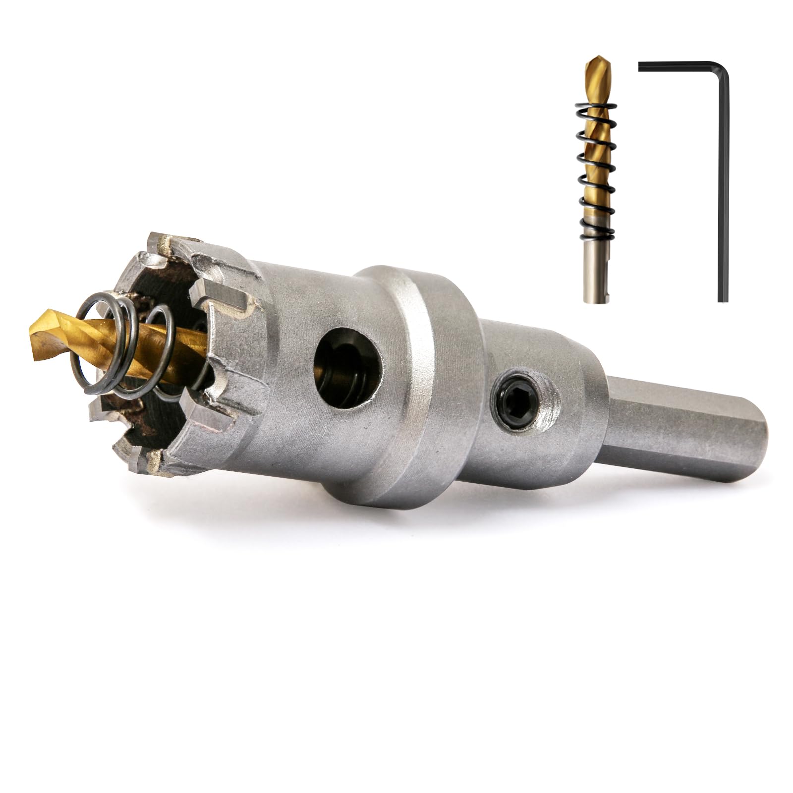 Josaton 25mm TCT Hole Saw Heavy Duty TCT Carbide Hole Cutter Drill Bit for Stainless Steel, Metal, Alloy, Copper — image 1