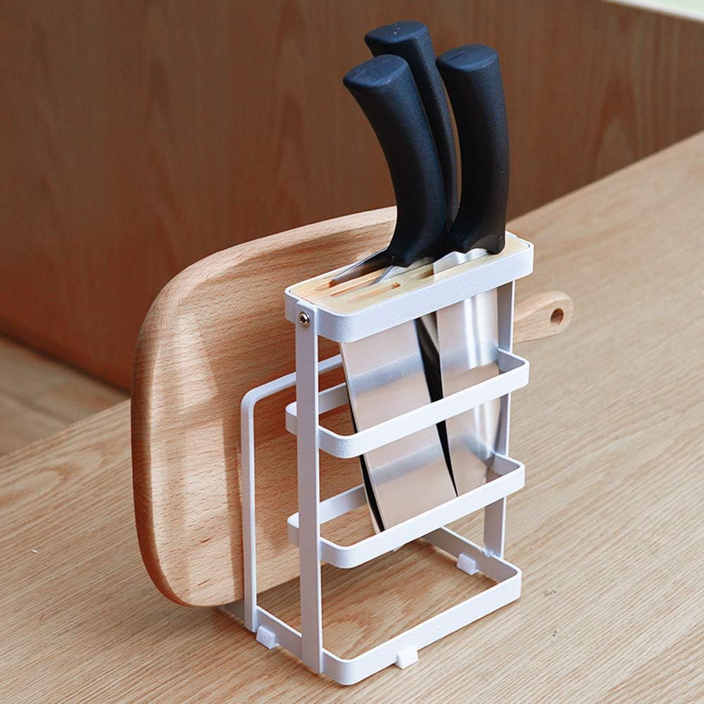 Knife and Cutting Board Holder Kitchen Organizer and