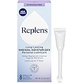 Replens Long Lasting Vaginal Moisturizer for Vaginal Dryness, Doctor Recommended & Estrogen-Free, 8 Pre-Filled Applicators