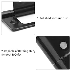 Litoexpe 6 Pcs Non-Mortise Door Hinges, 2 x 0.97