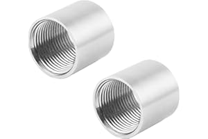 Metaland Stainless Steel Pipe Coupling, 1"Female x 1" Female Thread Cast Pipe Fitting (Pack of 2)
