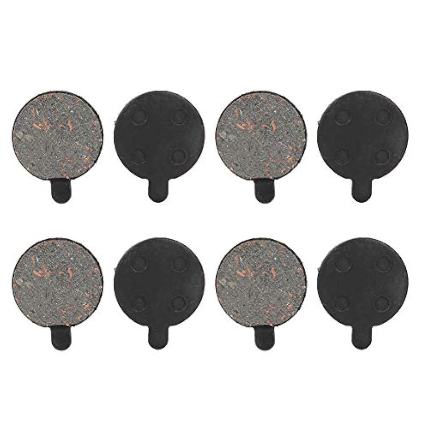 Keenso Electric Scooter Brake Pad, 4 Pairs 10 Inch E-Scooter Disc Brake Pads Copper Semi Metal Disc Brake Rotor Pad