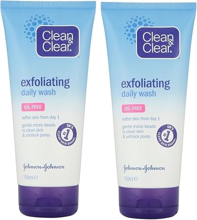 Clean & Clear Exfoliating Daily Wash 150 ml Pack of 2