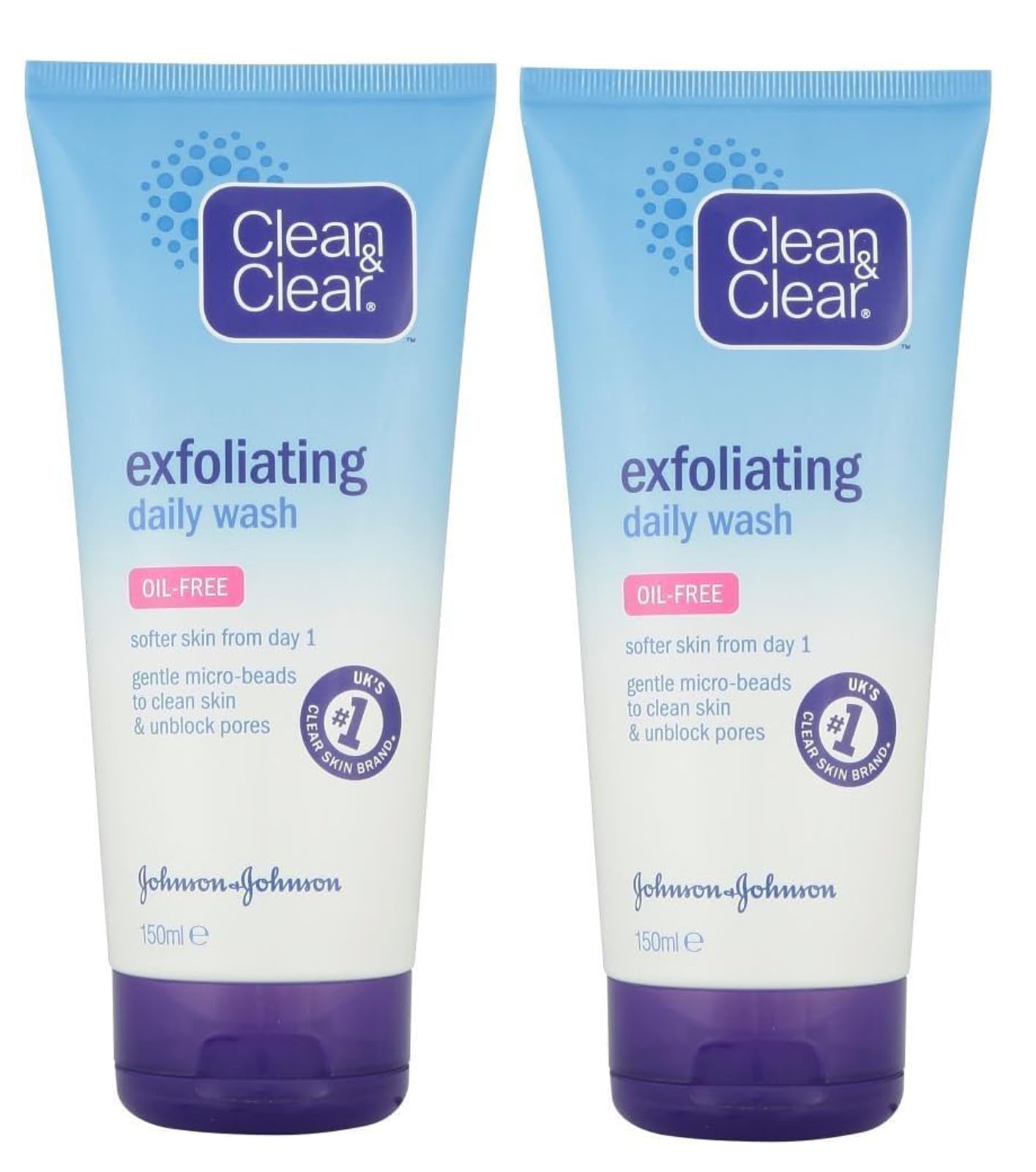 Clean & Clear Exfoliating Daily Wash 150 ml (Pack of 2)
