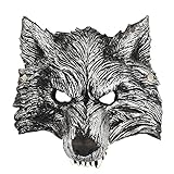 heytech Wolf Mask Scary Mask Cosplay for Festival Party for Women,Men,Kids,Boy,Girl(Wolf mask)