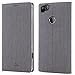 Google Pixel 2 Case, PU Leather Slim Flip Wallet Card Slots Cover Kickstand Feature and TPU Bumper Full Body Protection for Pixel 2 (Gary)