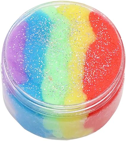 rainbow putty slime