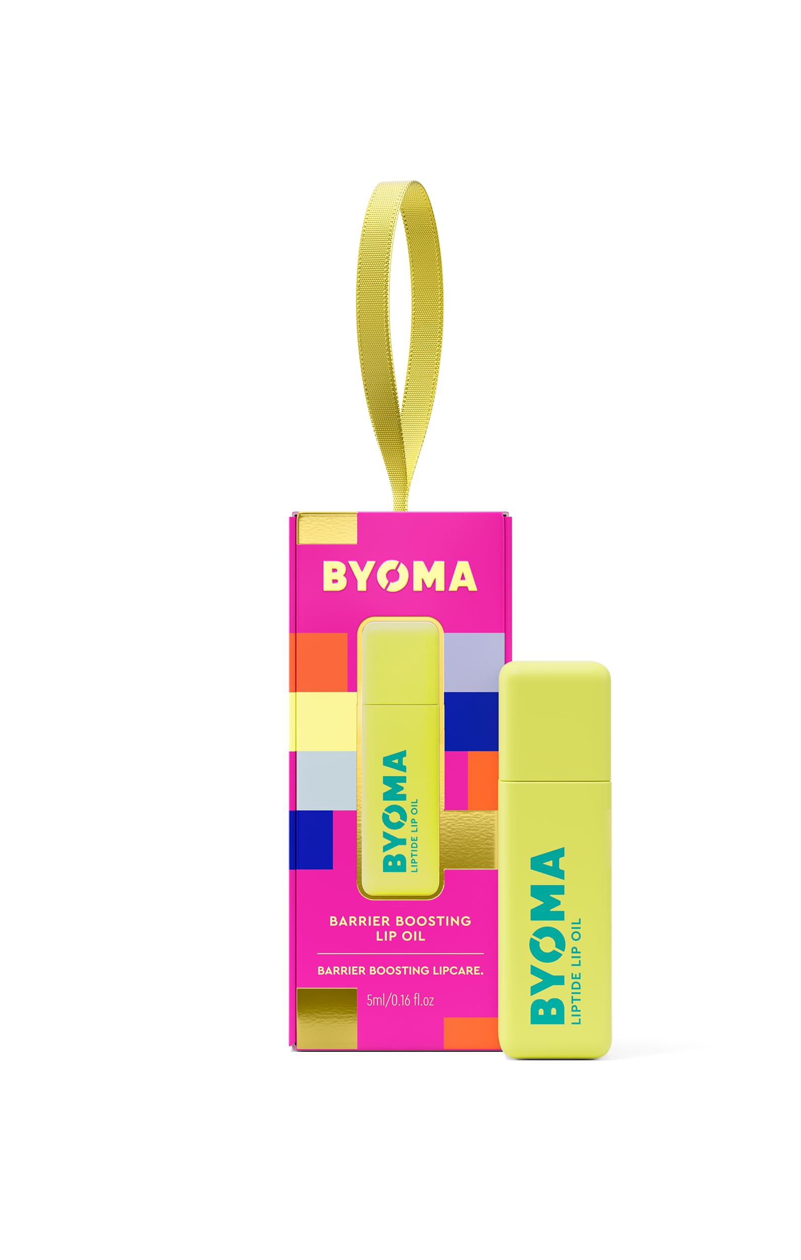 BYOMA Liptide Lip Oil Bauble (5ml), With Ceramides, Peptides and Avocado Oil, Lightweight, Non-Sticky, High-Shine Formula for Soft and Plump Lips, Vegan