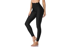 ATTRACO Womens Swim Pants with Pockets Long Swim Leggings High Waisted Swimming Pants
