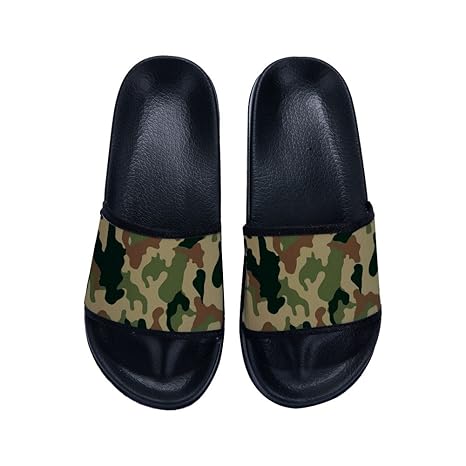 camouflage slide sandals