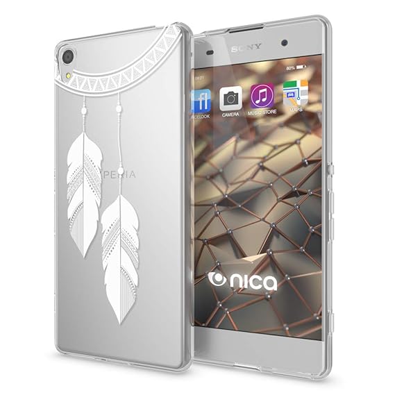 NALIA Handyhülle kompatibel mit Sony Xperia XA, Slim Silikon Motiv Case Phone Cover Crystal Schutzhülle Dünn Durchsichtig, Et