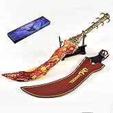 Superbuybox Game Elden Ring DLC Nightreign 12''30cm Magma Blade Curved Sword Giftbox Martial Arts Game Collection Gift Desk Decor w/Display Stand
