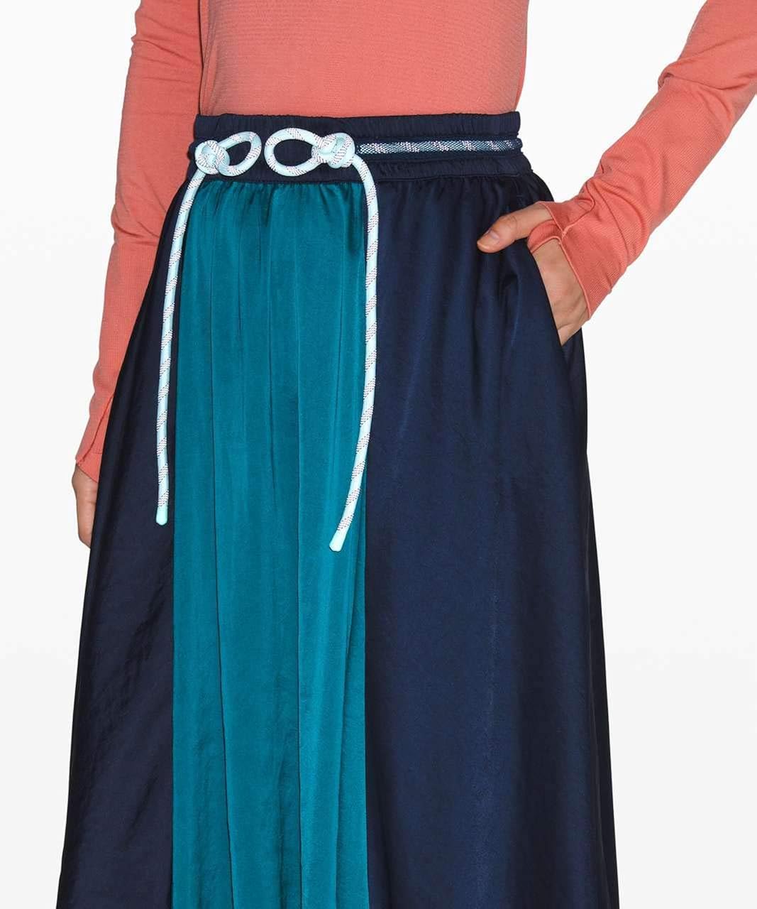LULULEMON X ROKSANDA Face Forward Skirt (True Navy/Emerald/Frost) …, Large at  Women’s Clothing store