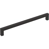 Amerock 8-13/16" Monument Matte Black Drawer Pull | 8-13/16 inch (224mm) Center-to-Center Mounting Distance and 9-3/16 inches Overall Length, Durable Aluminum Cabinet Hardware