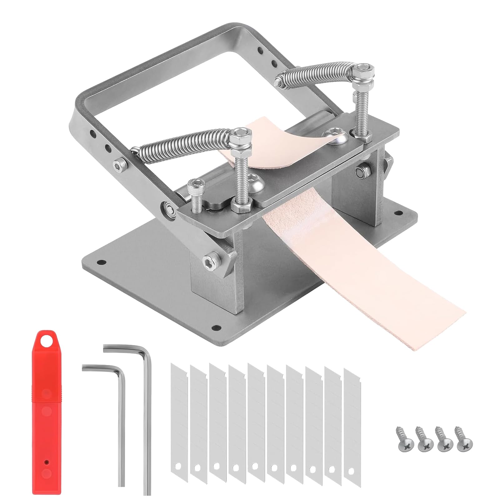 Leather Skiving Machine DIY Manual Leather Skiver Cutting Machine Adjustable Thickness Skin Shovel Peeler