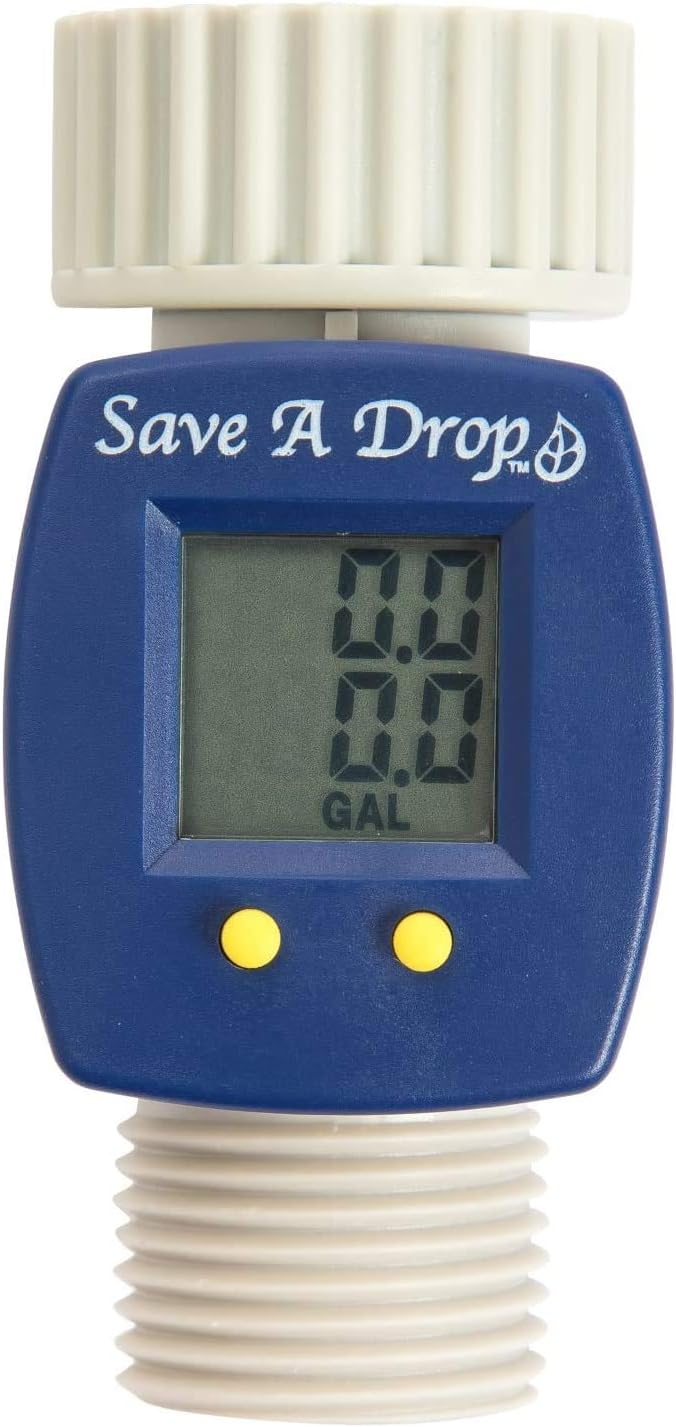 P3 Save A Drop Water Flow Meter | Measure Gallon Usage From an Outdoor Garden Hose | Helps Conserve Water: Home & Kitchen