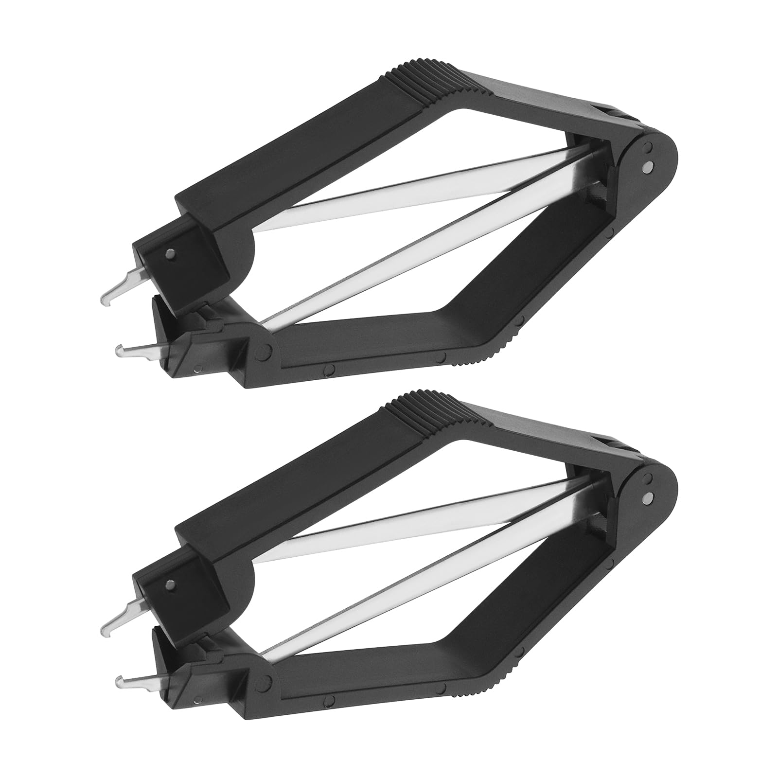 Create idea 2PCS Stainless Steel IC Extractor IC Chip Puller Chip Extraction Tool PLCC Extractor Removal Puller Tool Chip Spring Assisted U Shaped Chip Puller