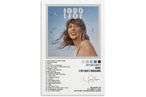 MOMYO Taylor Poster Swift 1989 (Taylor's Version) Music Album Cover Posters for Room Aesthetic Canvas Wall Art Bedroom Decor 12x18inch(30x45cm)