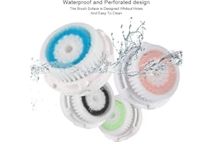 Deep Pore Facial Cleansing Brush Replacements Head - Replacement Head Acne Prone Black Heads and Oily Skin Smart Profile, Mia