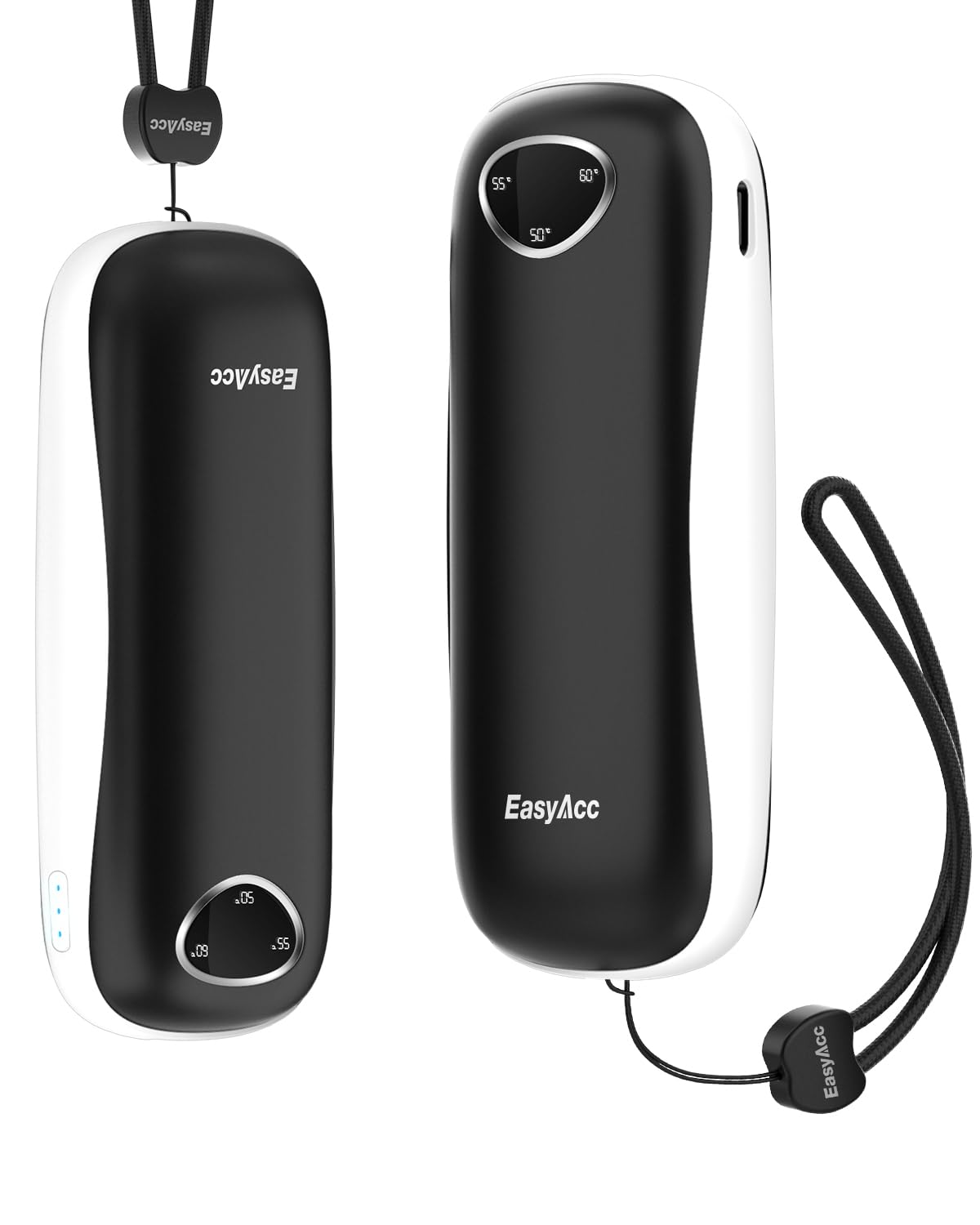 2 pack-Rechargeable Hand Warmers 10000mAh,EasyAcc® Hand Warmers Reusable [Lifetime Service] Safe UL Certified Up to 16Hrs LED Display Electric Hand Warmer,3 Levels For Golf Hiking Raynaud's Gifts OT95