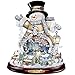 The Bradford Exchange Thomas Kinkade Spreading Holiday Cheer Lighted Rotating Musical Snowman Sculpture