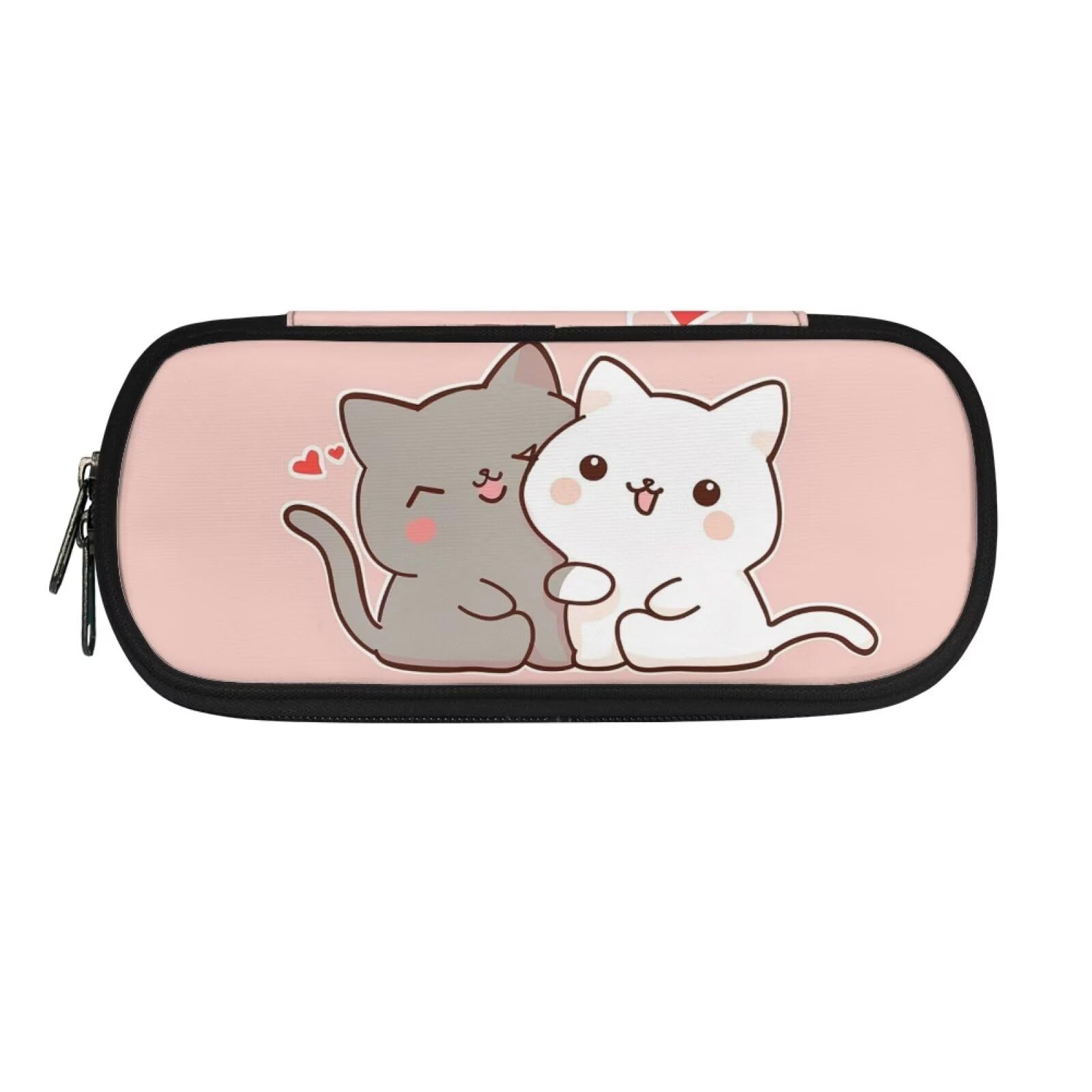 Howilath Cat Pencil Case Students Pencil Cases Large Capacity Pencil Pouch with Double Zipper Back to School Supplies Cute Pen Case for Girls