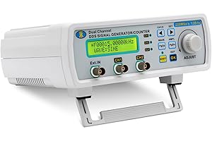 Koolertron DDS Signal Generator Counter, 2" Screen Display 25MHz High Precision Dual-Channel Arbitray Waveform Generator Frequency Meter 200MSa/s