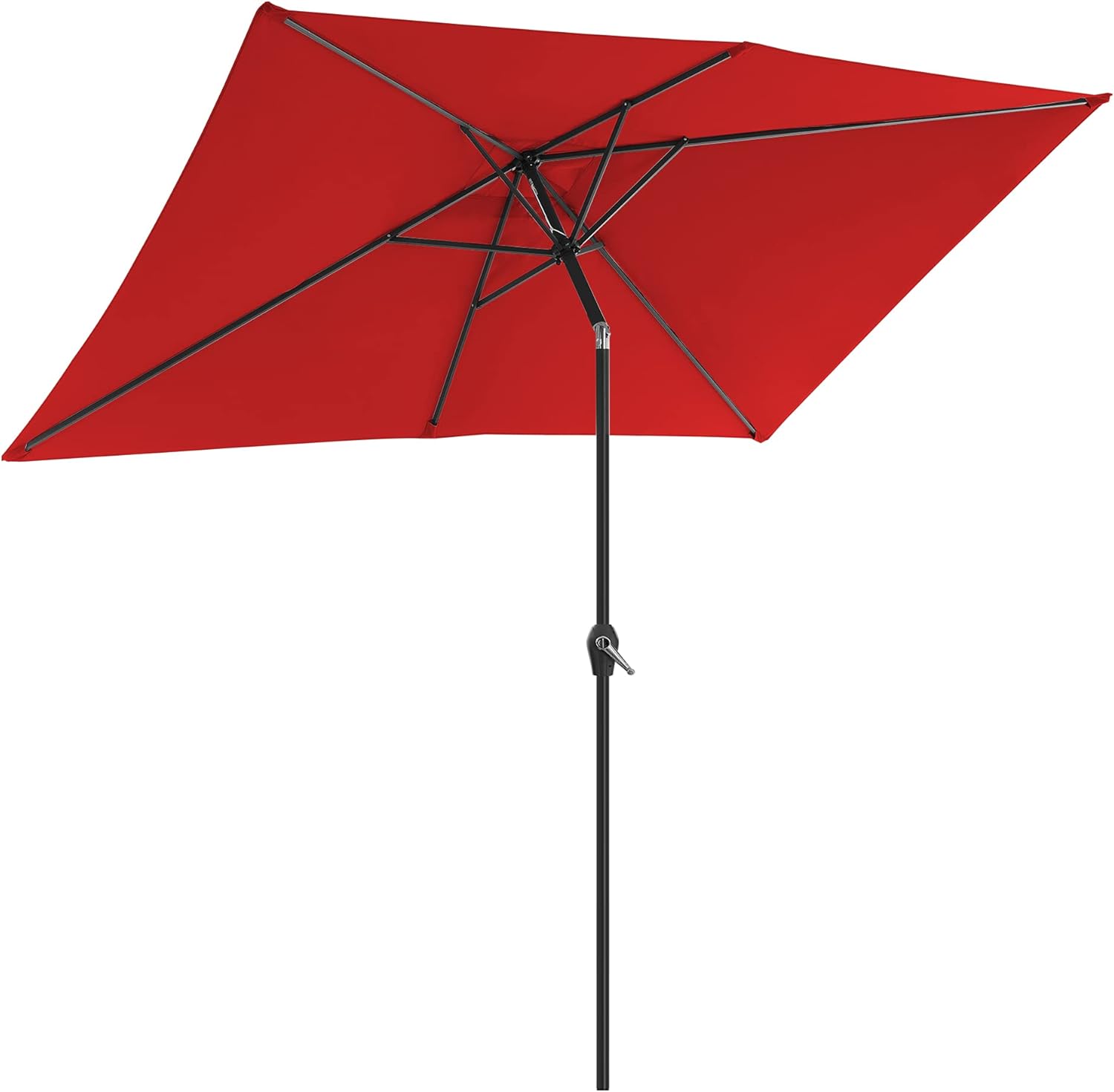 SONGMICS Sombrilla para patio, 3 x 2 m, toldo ancho rectangular, UPF 50