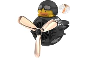 WONFLY Car Air Fresheners, Cute Pilot Cat Car Diffuser, Rotating Propeller Cartoon Automotive Air Outlet Fan, Creative Car Perfume Decoration Automotive Air Fresheners for Cars (black)