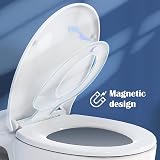 STOREMIC Soft Close Toilet Seat White with Quick Release and Child Seat view 4