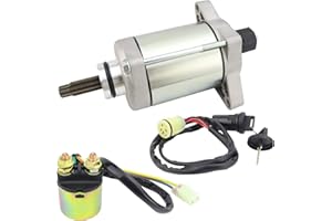 STABSOLI Starter Motor & Solenoid Relay & Ignition Switch for Honda Rancher 420 TRX420 2007-2019 / Foreman 500 TRX500 2012-2019 Replace 31200-HP5-601 31200-HR0-F01