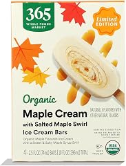 365 by Whole Foods Market Organic Maple Cream Ice Cream Bar, 10 FZ