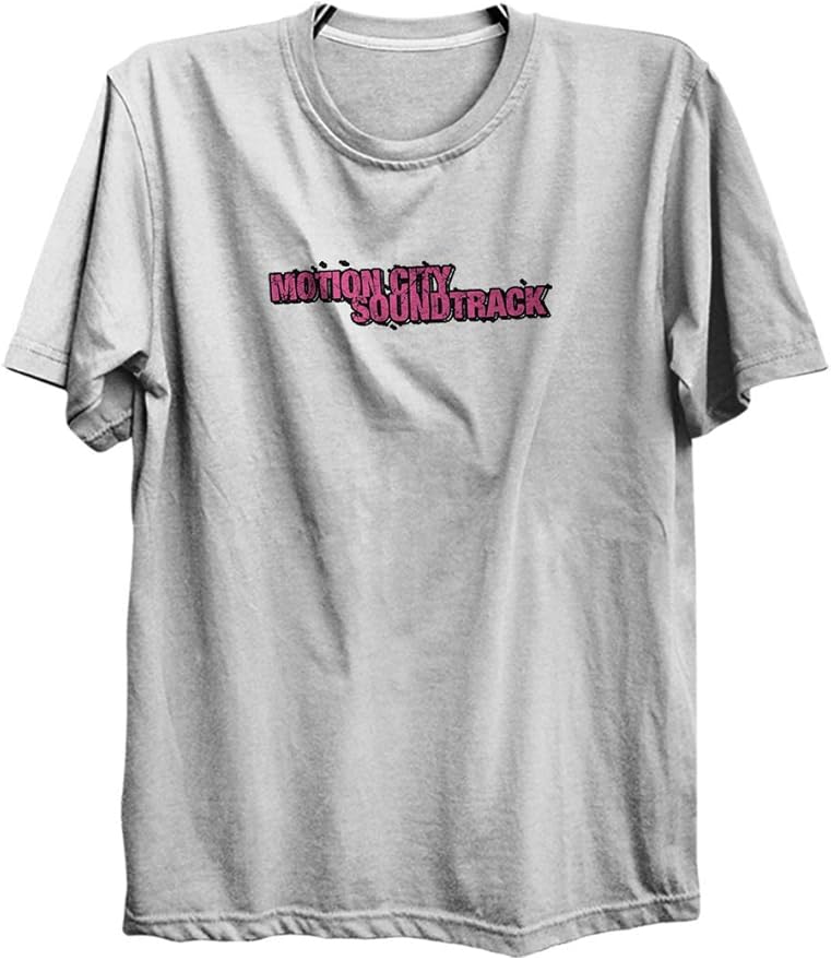 TeeLLC Motion City Soundtrack Pink Grunge Logo Cool Unisex