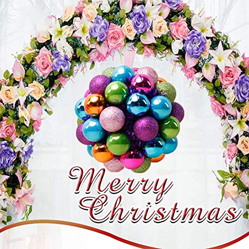Kerstballen Ornamenten Combinatie 17.5cm kerstboom Hangers Geschenken Xmas Opknoping Decoraties Hortensia (Kleur: Gekleurd) - Afbeelding 3