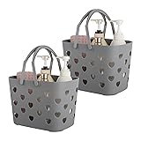Anyoifax Portable Shower Caddy Tote Plastic Storage